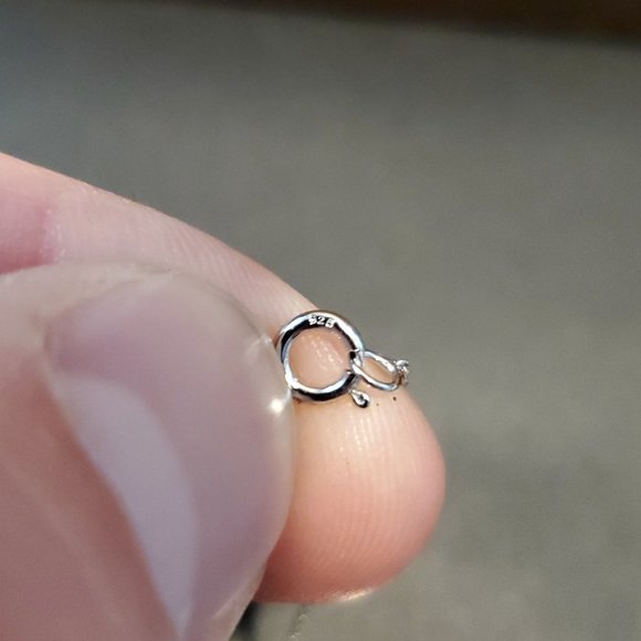 18 Inch 925 Sterling Silver Changeable Stones Marcasite Pendant Necklace - Picture 5 of 8